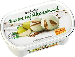 Gräddglass Päron & mjölkchoklad 0,5l Triumf Glass