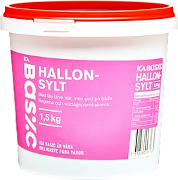 Hallonsylt 1,5kg ICA Basic