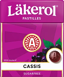 Halstabletter Cassis 25g Sockerfri Läkerol