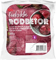 Förkokta rödbetor 500g Klass 1 ICA