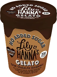 Glass Dark chocolate decadence 465ml Lily & Hanna's