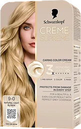 Hårfärg 9-0 Natural Light Blonde 1-p Creme Supreme