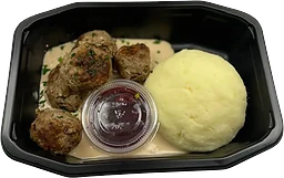 Köttbullar med potatismos, gräddsås & lingonsylt ca 500g