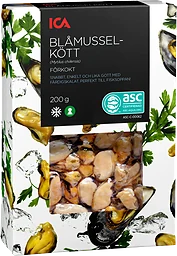 Blåmusselkött Fryst 200g ICA