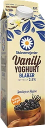 Vaniljyoghurt Blåbär 2,5% 1000g Skånemejerier