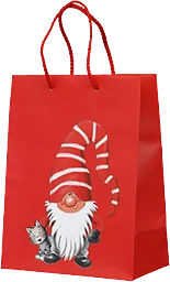Påse Tomte 18x23,5cm Festive