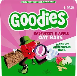Barnsnacks Oat bars raspberry & apple 3år 6-p 138g Goodies