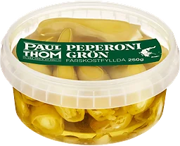 Peperoni Grön med ostfyllning 250g PAUL och THOM