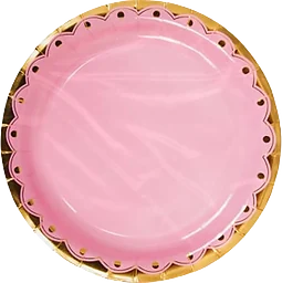 Tallrik rosa folie 6p Pictura