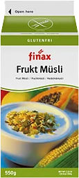 Fruktmüsli Glutenfri 550g Finax