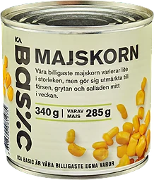 Majskorn 340g ICA Basic