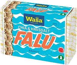 Knäckebröd Falu Råg-Rut Chia & Havssalt 235g Wasa