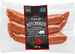 Nötchorizo Extra fin 78% Kötthalt 180g ICA