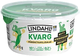 Kvarg Päron Vaniljsmak 0,2% 500g Lindahls