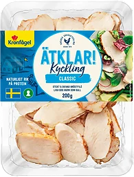 Kyckling Classic Bröstfilé Stekt och Skivad 200g Kronfågel