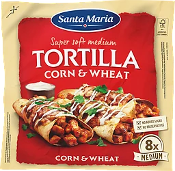 Tortilla Corn&wheat Medium 8-pack