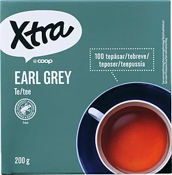 Svart te Earl grey 100-pack