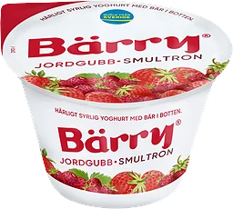 Yoghurt Jordgubb & smultron 2,7% 250g Bärry