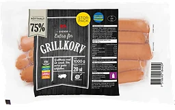 Grillkorv Extra fin 75% Kötthalt 1kg ICA
