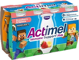 Drickyoghurt Jordgubb Banan Kids 8-p 800g Actimel