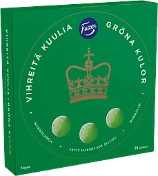 Gåvoask Gröna kulor 500g Fazer