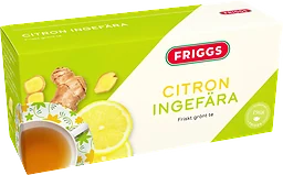 Grönt te Citron & ingefära 20-p Friggs