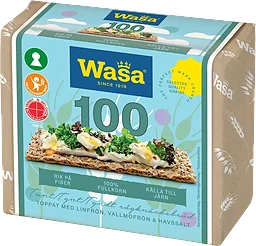 Knäckebröd 100 Frön & Havssalt 245g Wasa