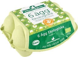 Ägg Frigående höns M/L 6-p KRAV Klöverbergsgården