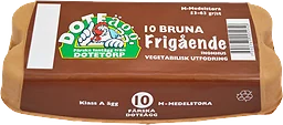 Ägg Frigående höns Bruna M 10-p Doteägg