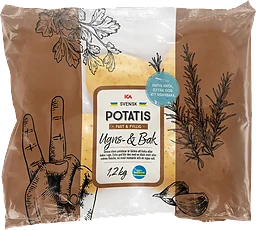 Ugns- & Bakpotatis i påse 1,2kg ICA Klass 1