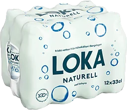 Vatten Kolsyrad Naturell 33cl 12-p Loka