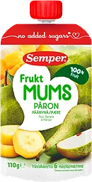 Fruktmums Päron 6m 110g Semper