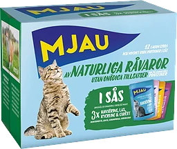 Kattmat Multibox Kött Fisk 12-p Mjau