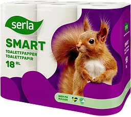 Toalettpapper 18-p Miljömärkt Serla