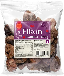 Fikon Naturell 500g ICA