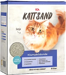 Kattsand Klumpbildande Finkorning 6l ICA