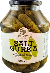 Saltgurka 1580g Plivit