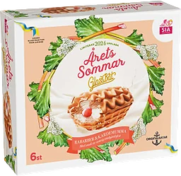 Glass SommarGlassbåt rabarber och Kardemumma 6-p SIA GLASS
