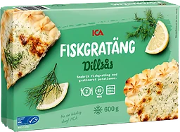 Fiskgratäng med dillsås Fryst 600g ICA