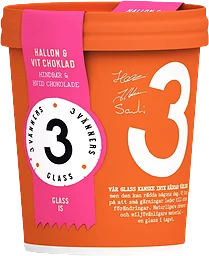 Glass Hallon & vit choklad 500ml 3 Vänners Glass