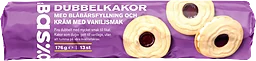 Dubbelkakor blåbär 176g ICA Basic