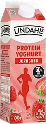 Proteinyoghurt Jordgubb Laktosfri 2% 1000g  Lindahls