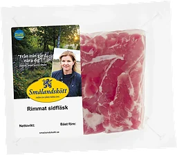 Sidfläsk Färskt Rimmat i bit ca 800g Smålandskött