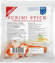 Surimi Sticks 100g MSC Ullmo