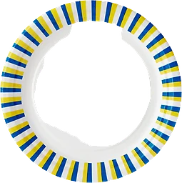 Assiett Svenska flaggan 18cm 12-p ICA