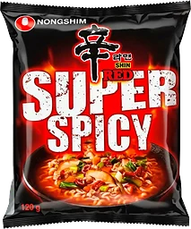 Snabbnudlar Shin Red Stark & Kryddig 120g Nongshim