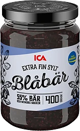 Blåbärssylt Extra fin 400g ICA