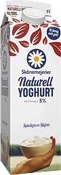 Yoghurt Naturell 3% 1l Skånemejerier