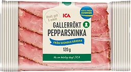 Gallerrökt Pepparskinka 120g ICA