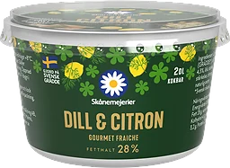 Crème fraiche Gourmet Dill & Citron 200ml Skånemejerier